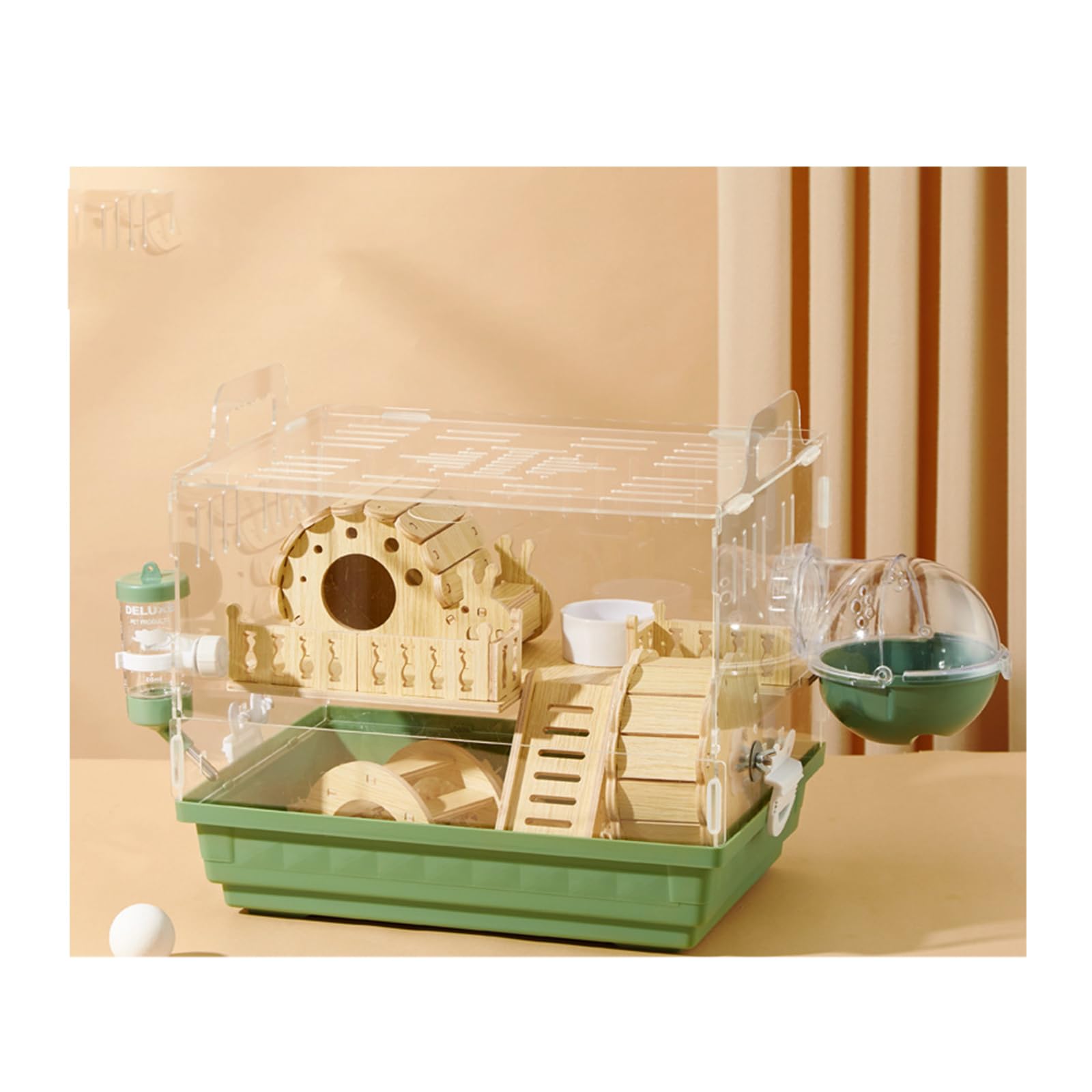 Amazon | YAYAMIYA 小動物 ケージ 透明 2階建て モルモット ケージ